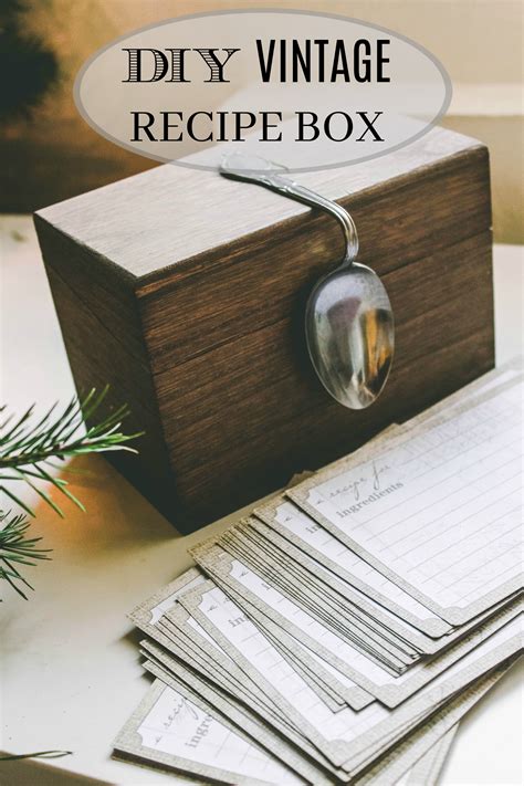 how to make a recipe box